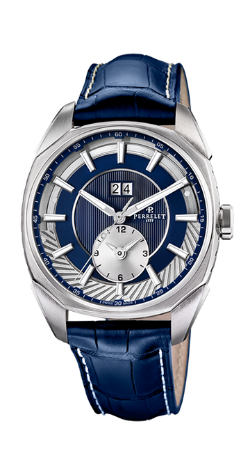 Perrelet Lab Peripheral Dual Time Big Date Blue Dial A1101/4